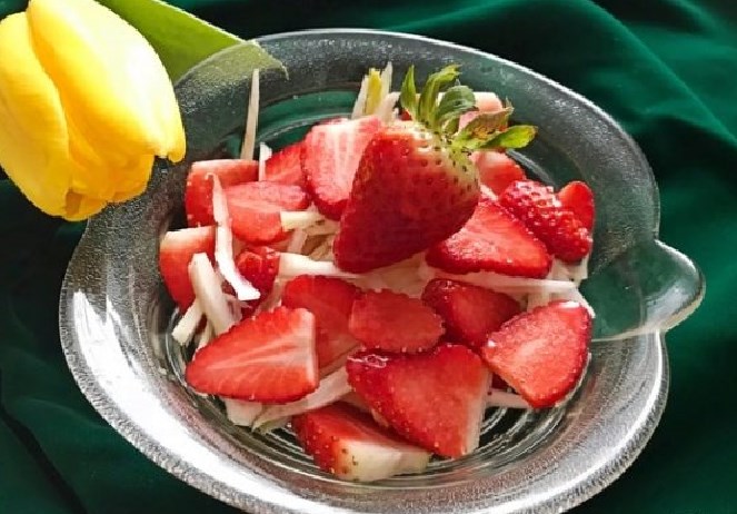 Ensalada de hinojo y fresa