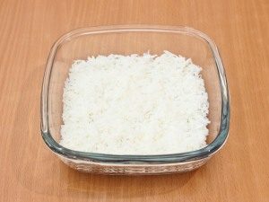 Ensalada de mimosa con saurio