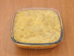 Ensalada de mimosa con saurio