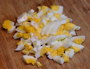 Ensalada de carne con champiñones