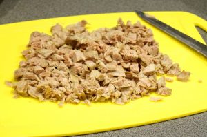 Ensalada Olivier con pavo