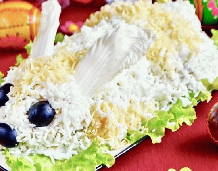 Ensalada de conejito de pascua