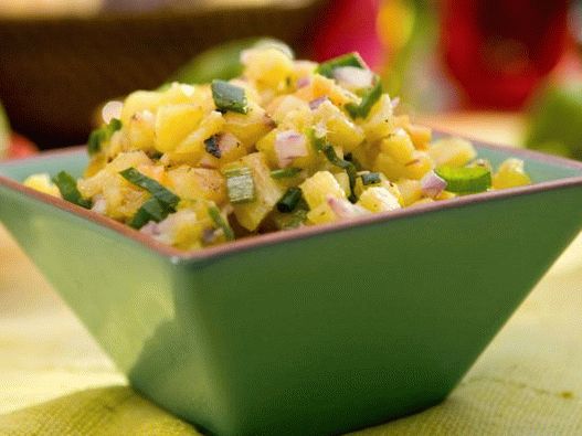 Foto de salsa con piña, jengibre y habanero