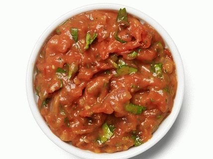Foto de salsa con tomates fritos