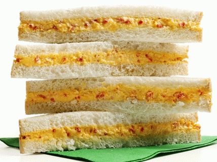 Foto Sandwiches con queso y pimiento