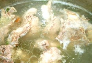 Sopa de col y espinacas