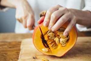 Sopa de repollo magra con calabaza