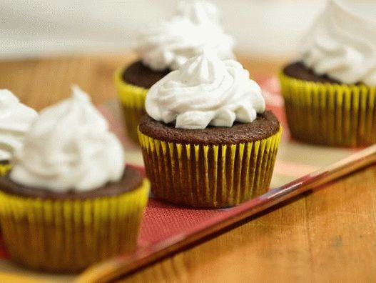 Foto de cupcakes de chocolate con batata y crema de coco
