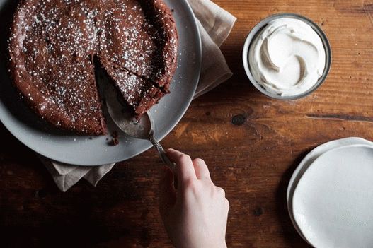 Pastel de chocolate con foto