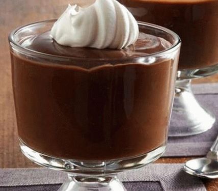 Pudín de chocolate con foto