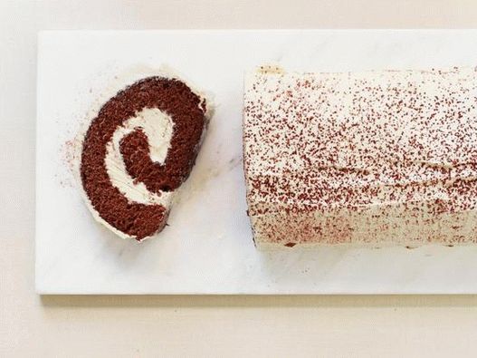 Foto Rollo de huevo con sabor a chocolate