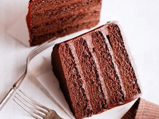 Foto pastel de chocolate para dos