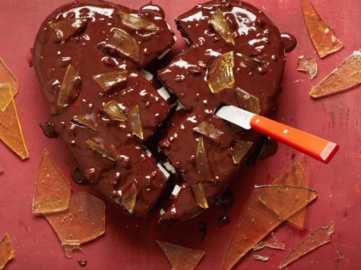 Pastel de chocolate con fotos