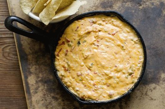 Foto de salsa de queso y chile