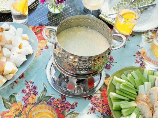 Foto fondue de queso
