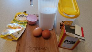 Panqueques abundantes con salchicha