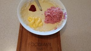 Panqueques abundantes con salchicha