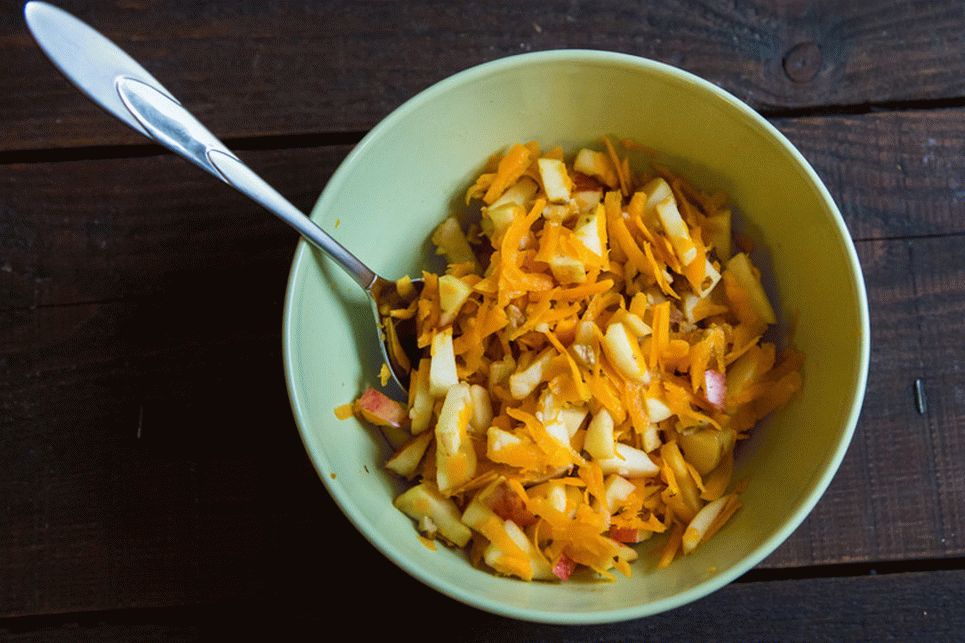 Calabaza dulce para el desayuno