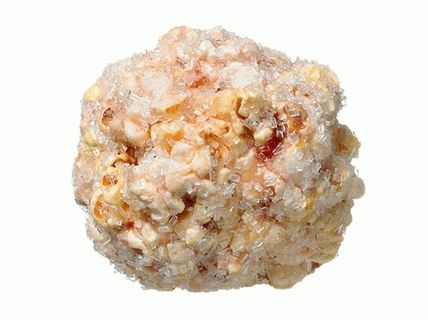 Foto de bolas de ciruela palomitas de maíz con chispas de azúcar