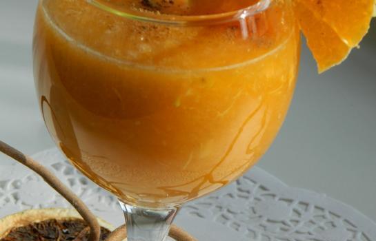 Batido de mandarina de invierno