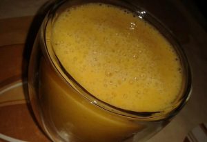 Batido de mandarina de invierno