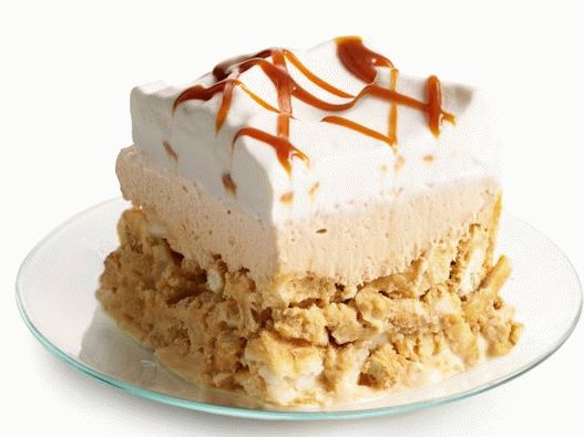 Foto Sal y pasteles dulces con crema dolce de leche