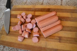 Solyanka con salchichas