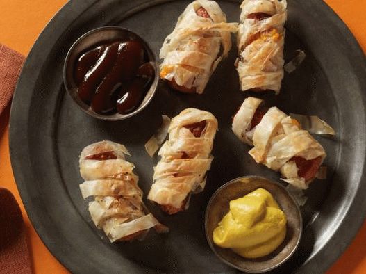 Photo Sausages - momias en la prueba de filo