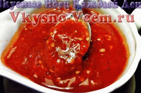 Salsa de salsa de tomate y pepino