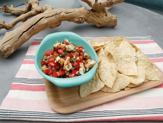 Salsa Pico de Gallo con Camarones
