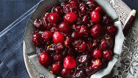 Foto salsa de salsa de arándano