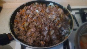 Espagueti azul marino