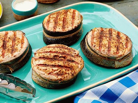 Foto de filetes de salmón a la parrilla