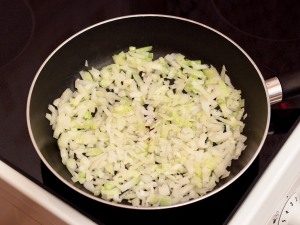 Sopa de puré y tocino