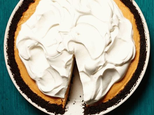 Foto de pastel de calabaza sin hornear