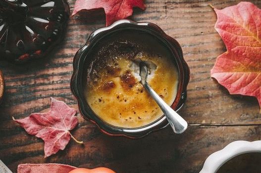 Foto de crema de calabaza brulée