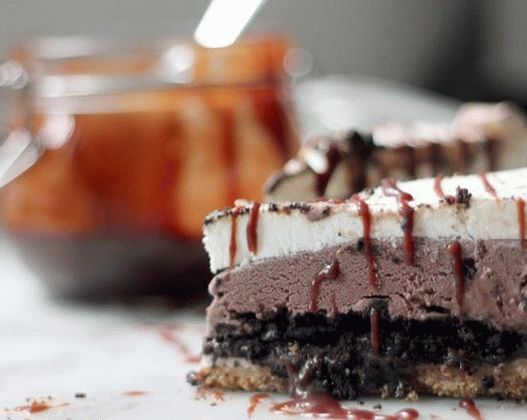 Pastel de helado de fotos