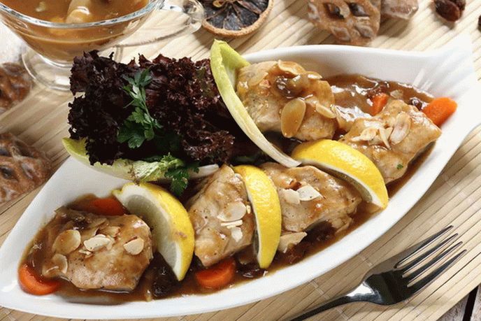 Carpa Estofada con Verduras