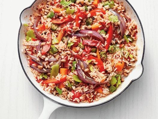 Foto vegetariana Jambalaya