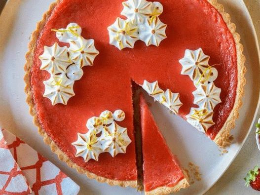 Tarta de limonada rosada