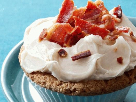 Magdalenas con jarabe de arce y tocino