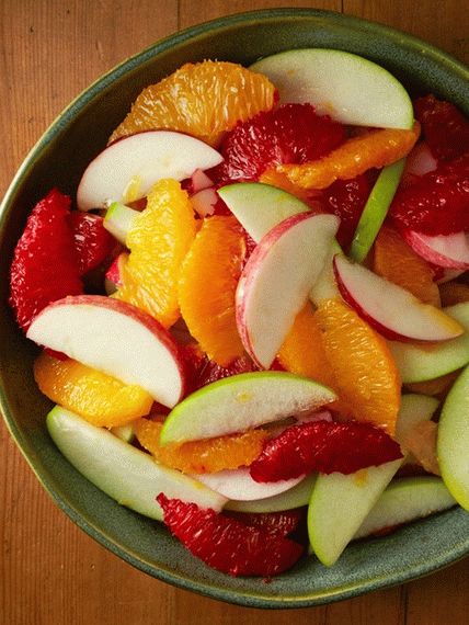 Foto de manzana - Ensalada de naranja