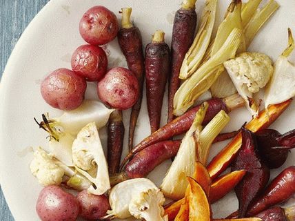 Foto de verduras al horno con salsa de alioli