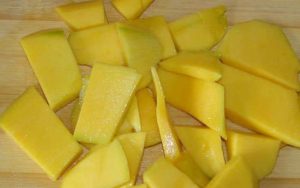 Batido verde con mango