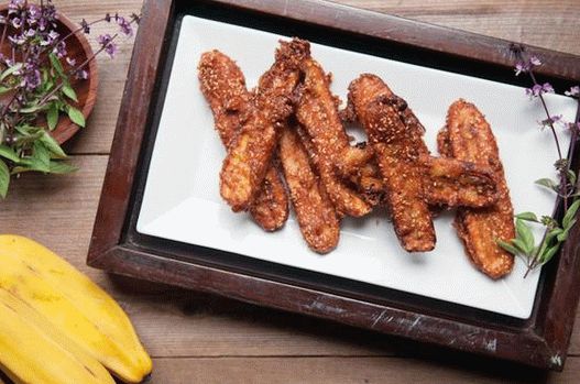 Foto de plátanos fritos tailandeses