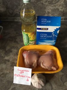 Muslo de pollo frito