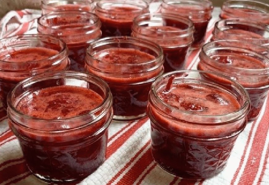 Gelatina de cereza sin cocinar