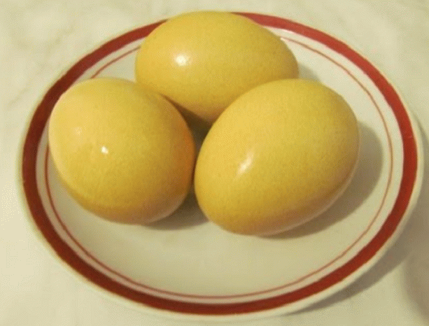 Huevos de pascua amarillos